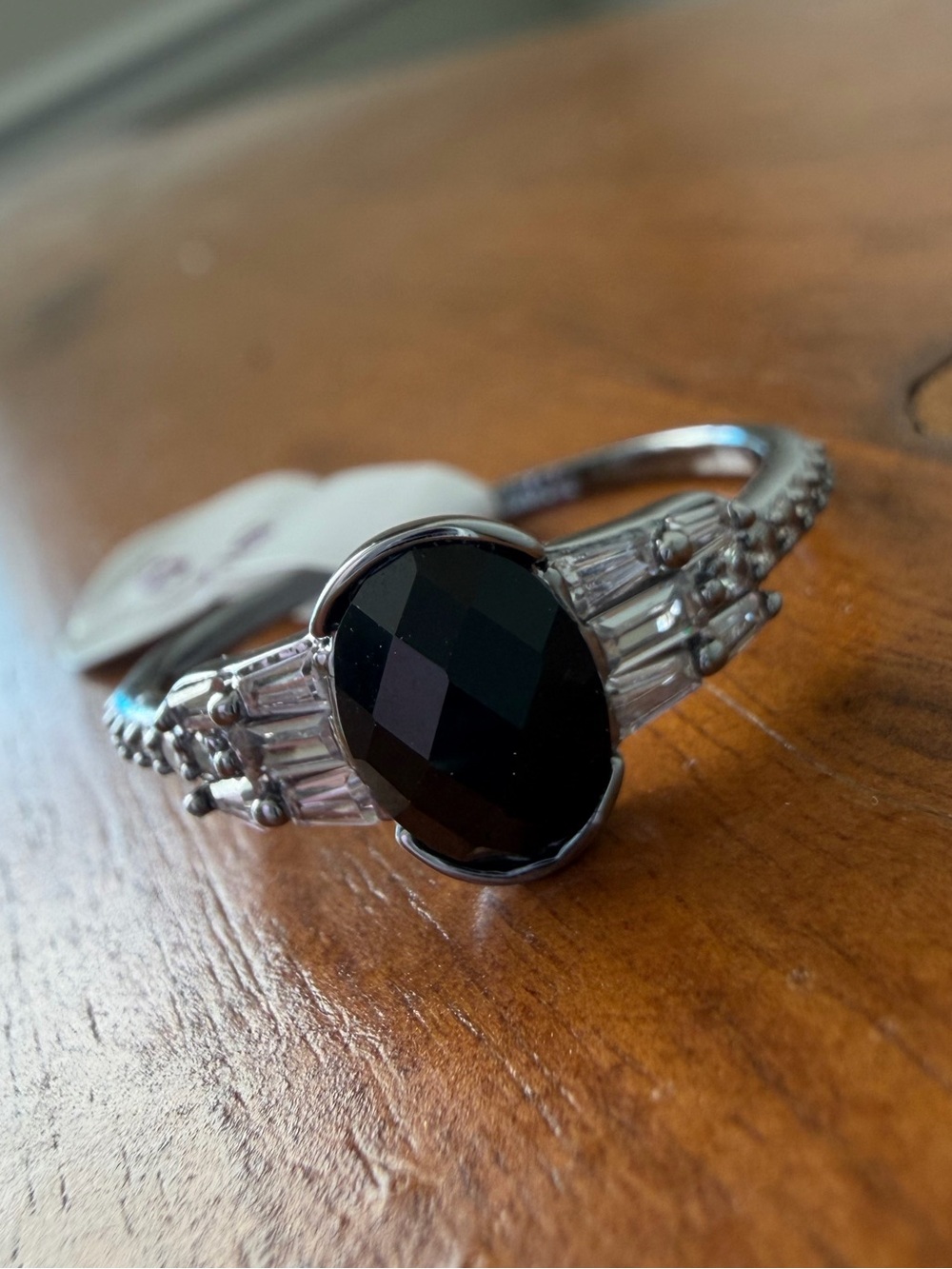 BP black onyx on hematite plating size 9 โThe Conciergeโ